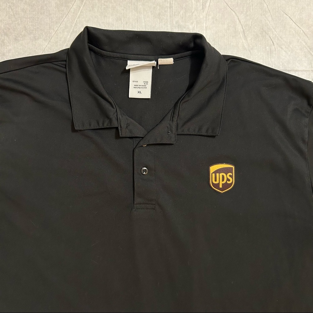 UPS black Polo Men's XL Delivery Employee Uniform WearGuard Shirt